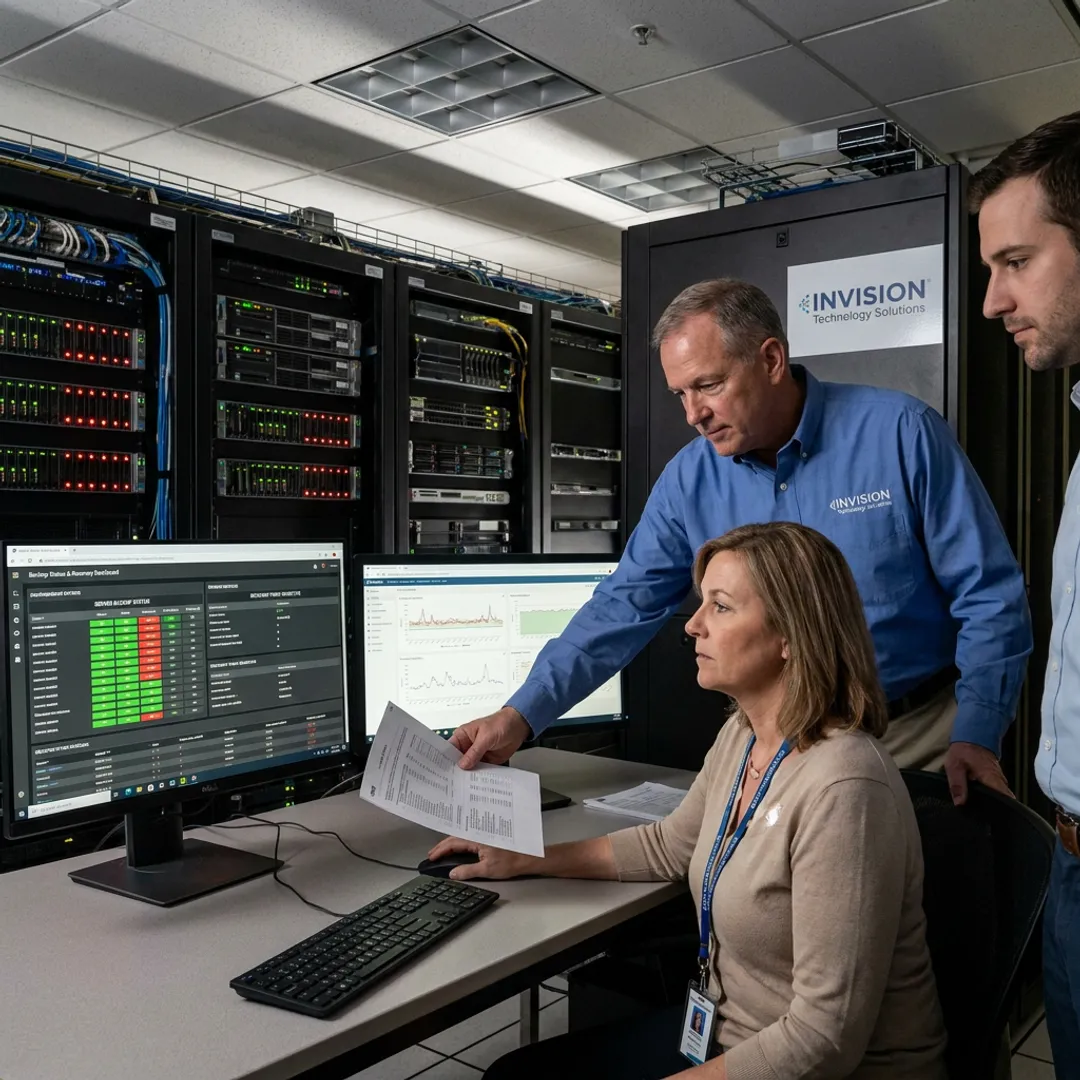 Healthcare IT disaster recovery monitoring dashboard