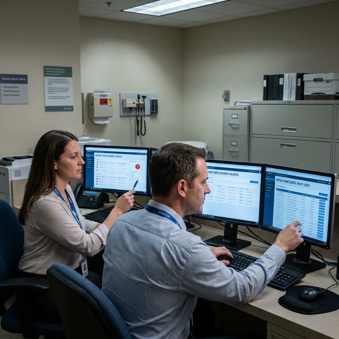 Healthcare IT security monitoring and compliance support