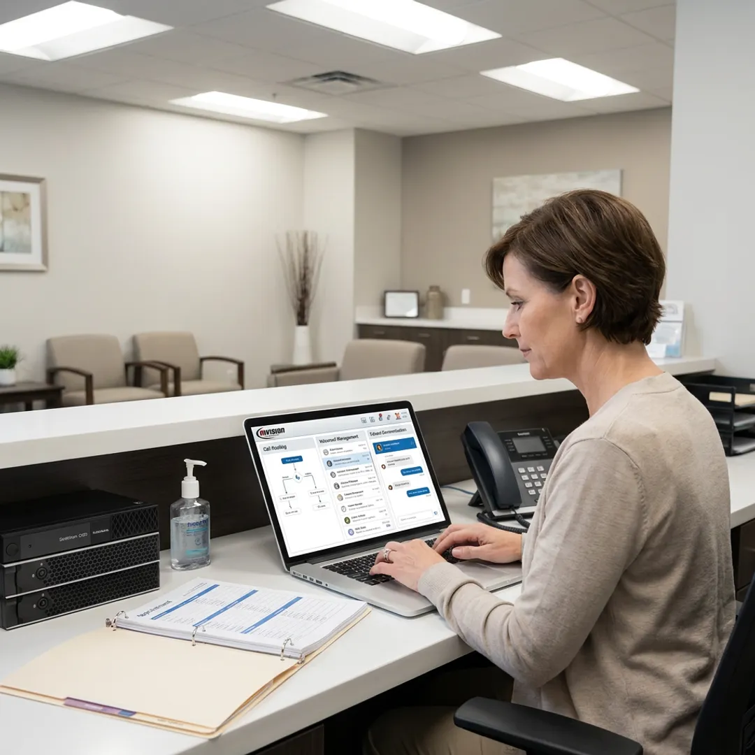 Medical office phone system dashboard