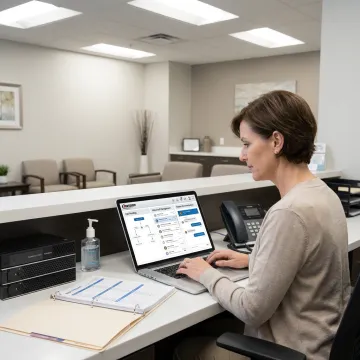 Medical office phone system dashboard