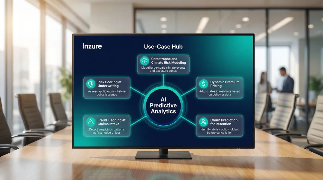 Five key AI predictive analytics use cases in insurance industry overview