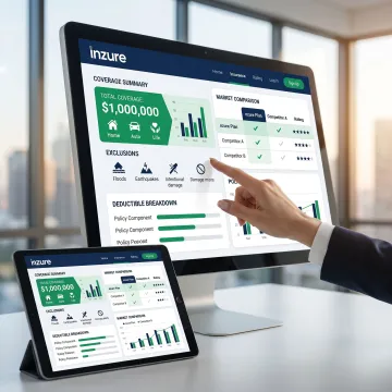 Policy analysis dashboard with coverage summary