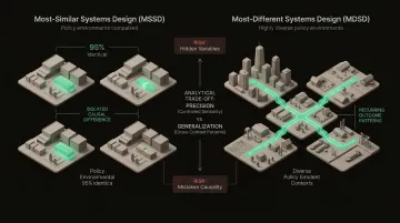 Most-similar versus most-different systems design comparison table for policy analysis