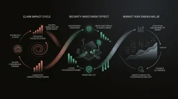 Danish home burglary statistics and insurance premium cost cycle infographic
