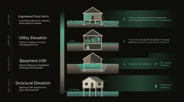 Flood mitigation upgrades cost and premium impact comparison chart for homeowners