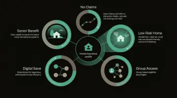 Six homeowners insurance discount categories with eligibility requirements and savings potential
