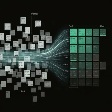 Step-by-step insurance policy analysis process shown on a digital dashboard