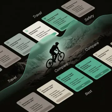 Step-by-step insurance comparison process shown on a digital platform interface