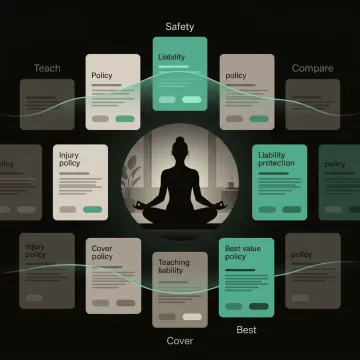 Step-by-step insurance comparison process illustrated on a laptop screen