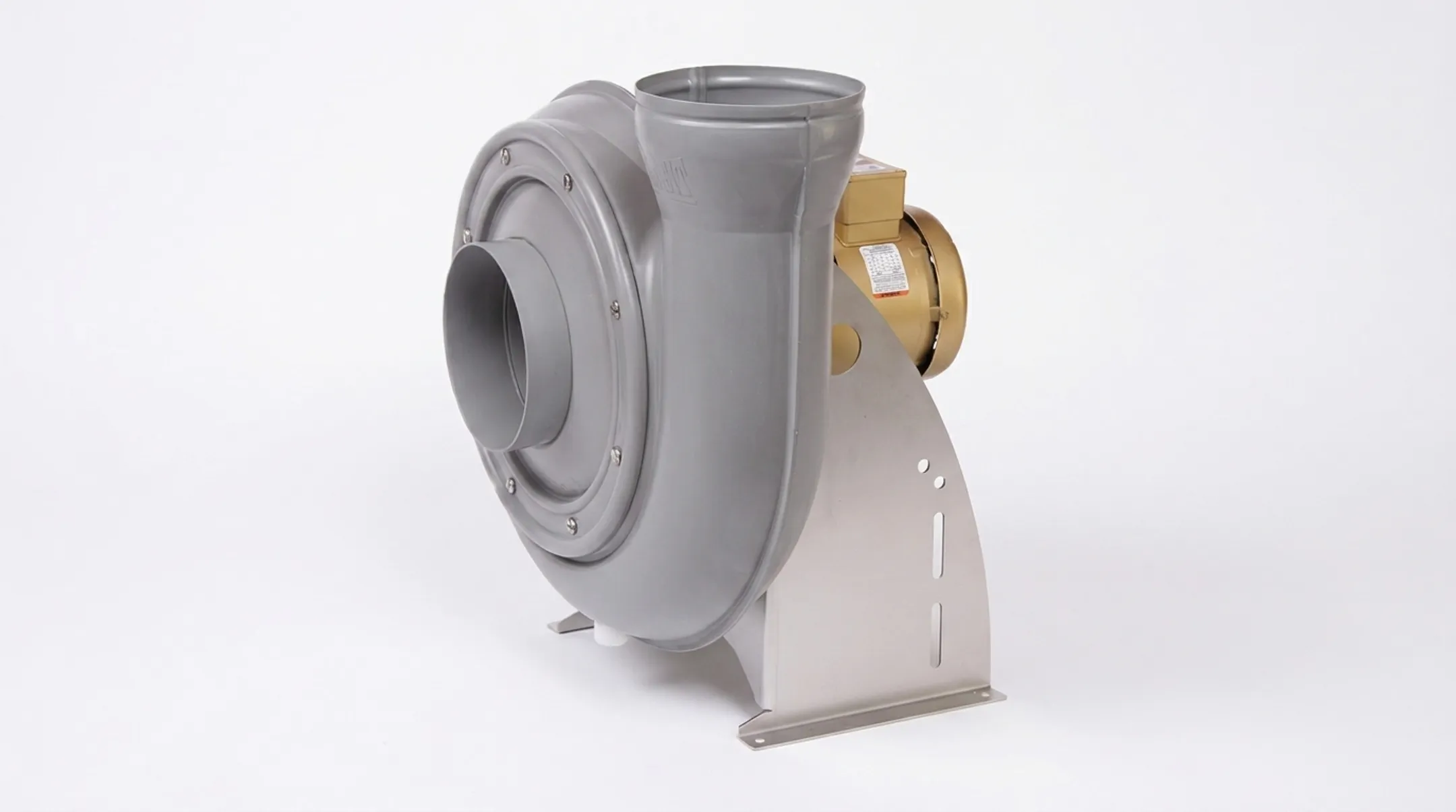 Thermoplastic centrifugal fan series for industrial extraction systems