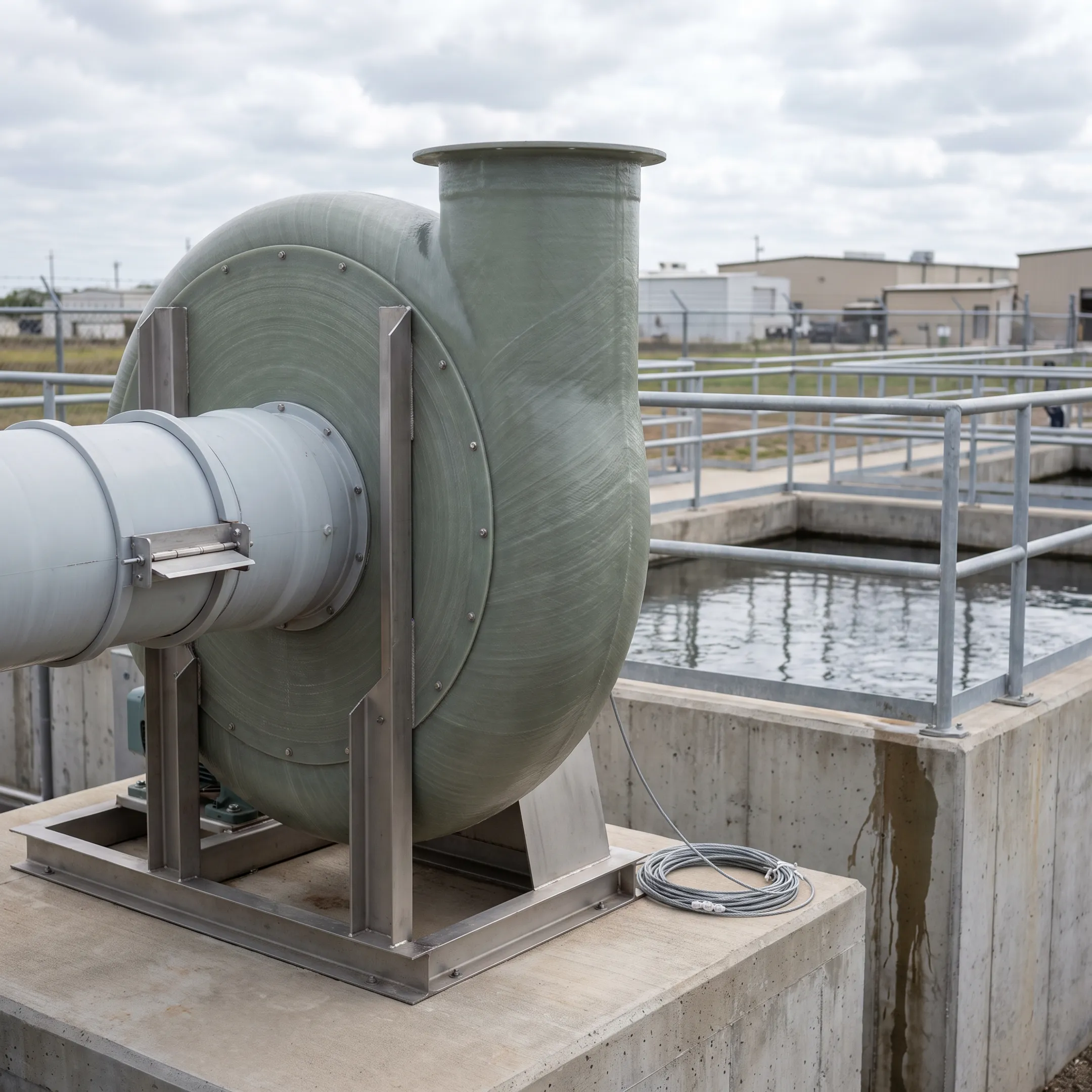 Wastewater treatment ventilation
