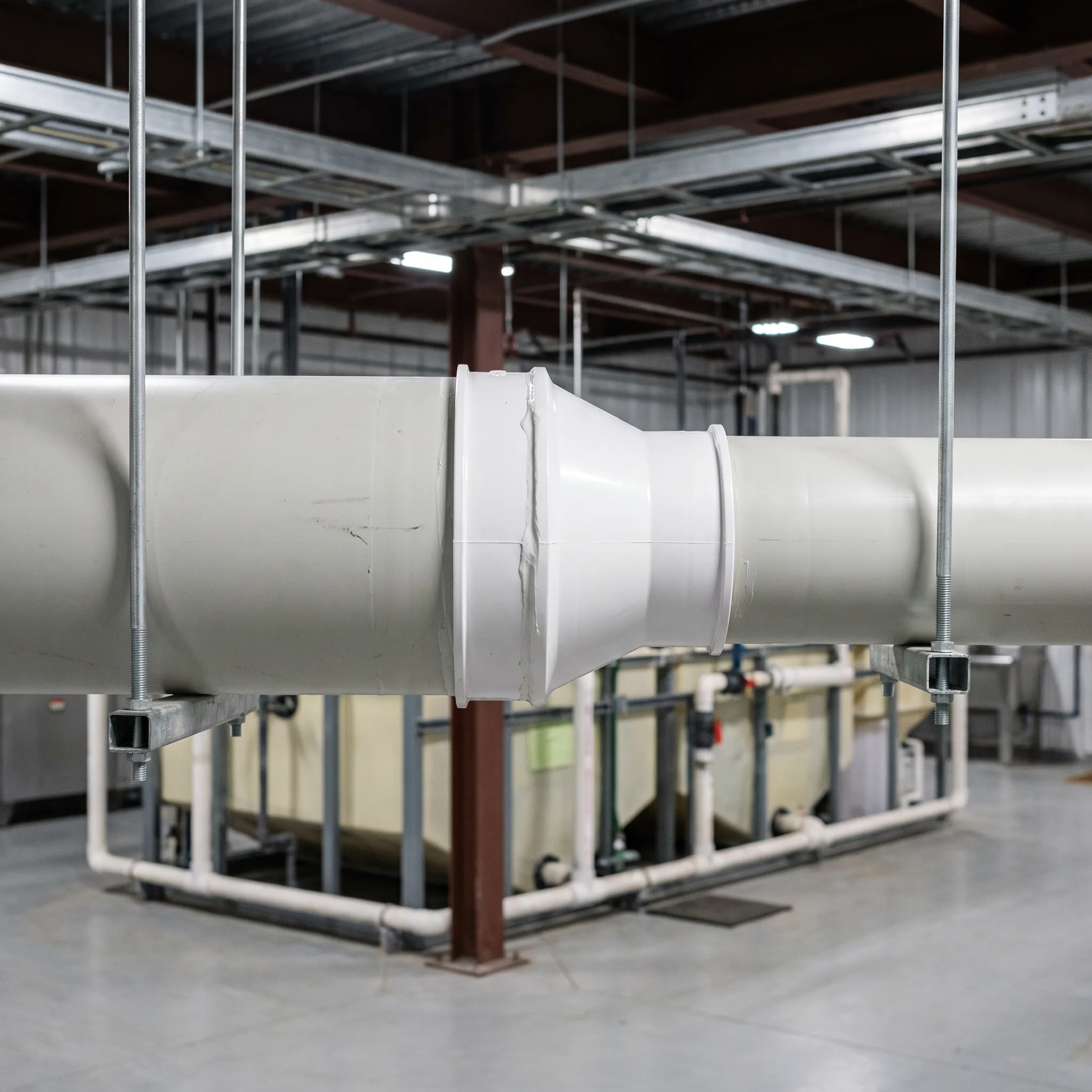 Chemical processing and plating plant ventilation