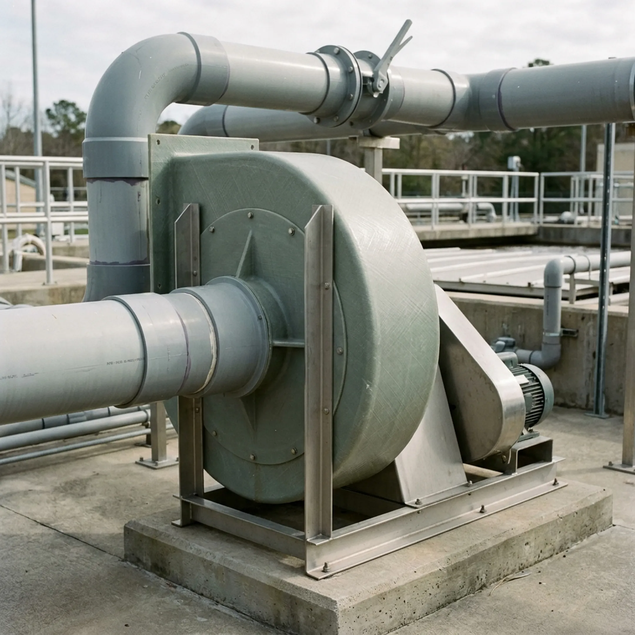 Wastewater treatment ventilation