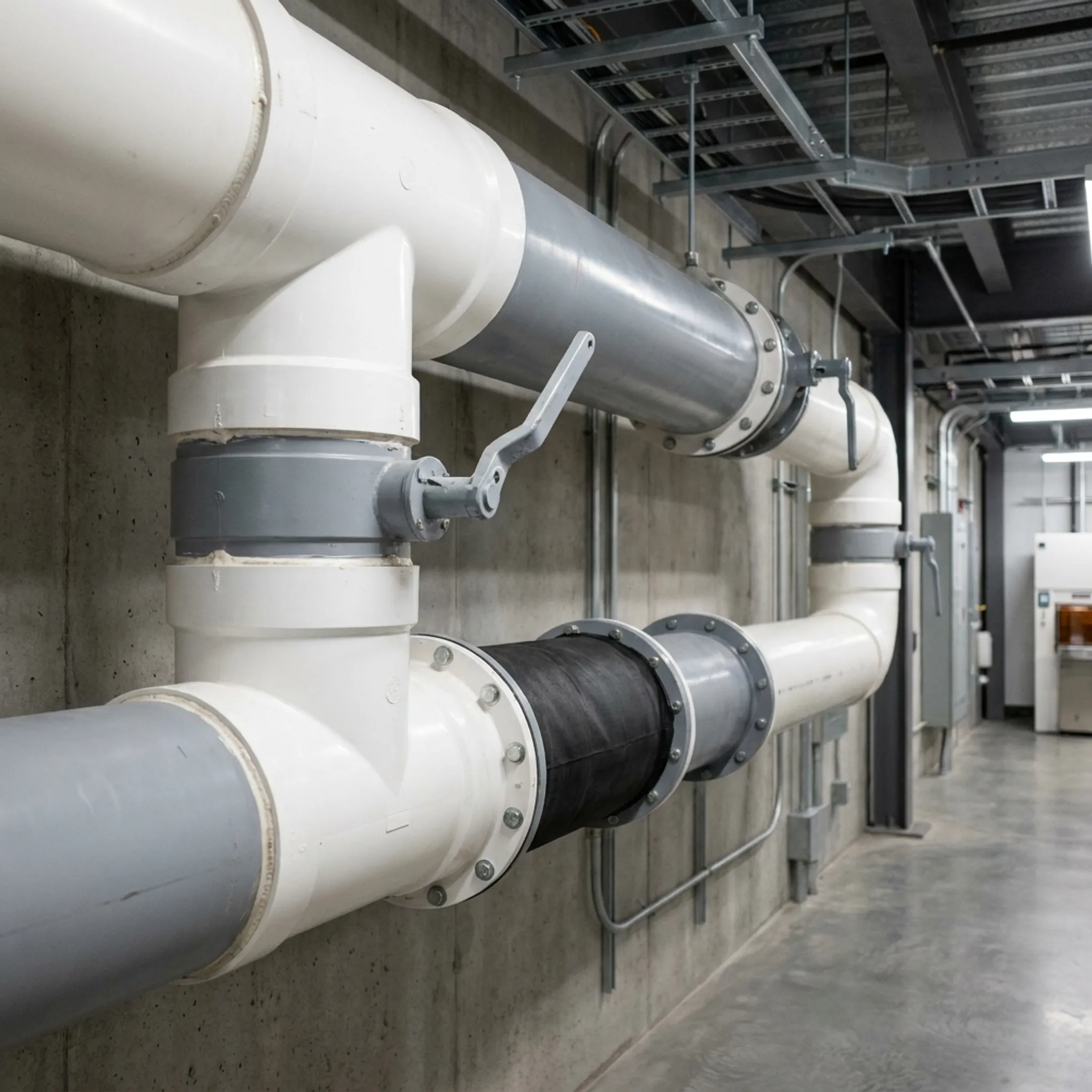 Semiconductor finishing line ventilation