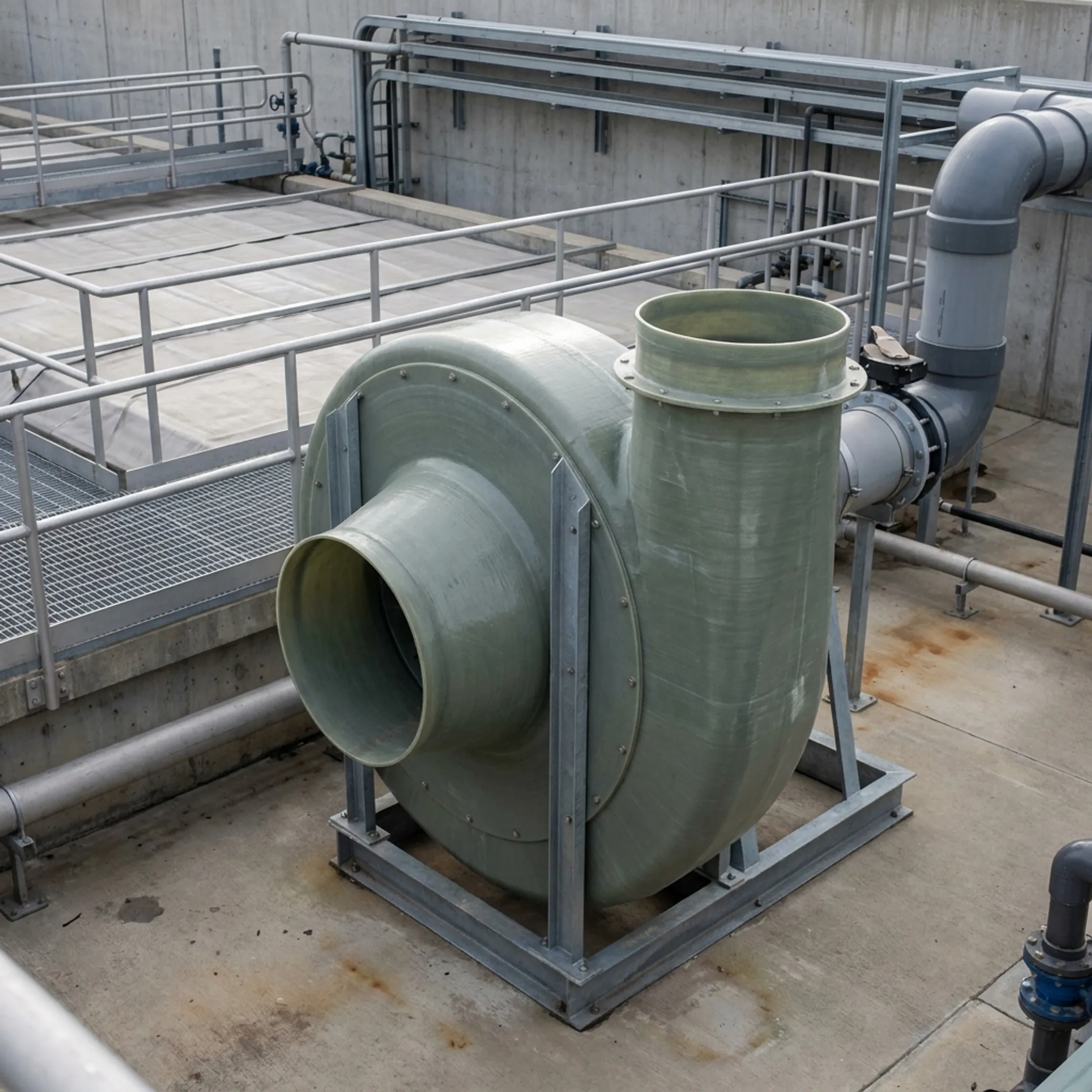 Wastewater treatment ventilation