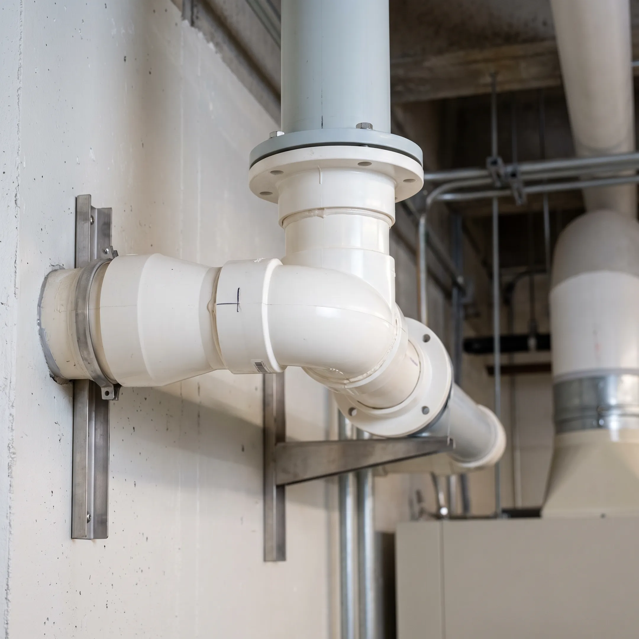 Laboratory fume hood ventilation fittings