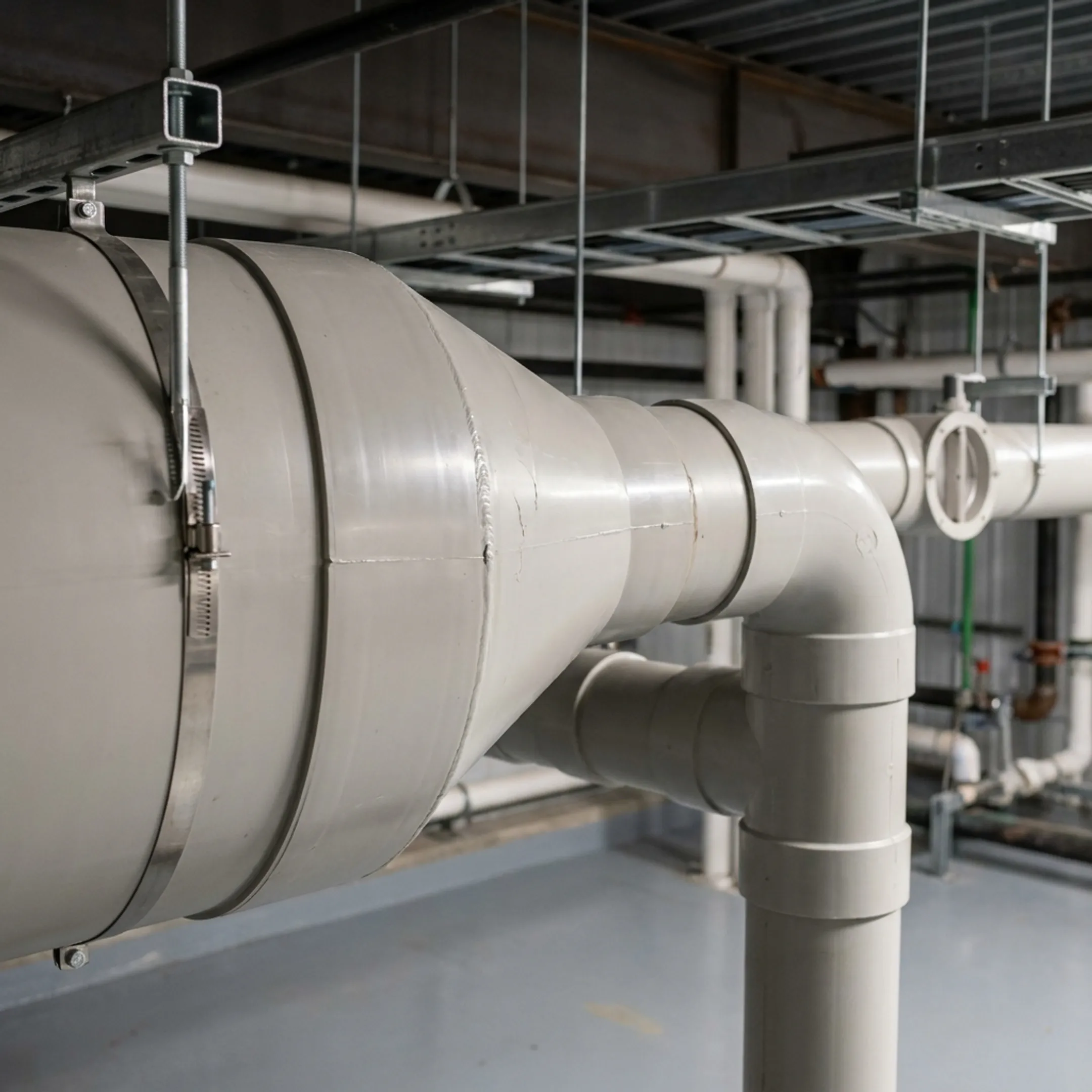 Chemical processing and plating plant ventilation