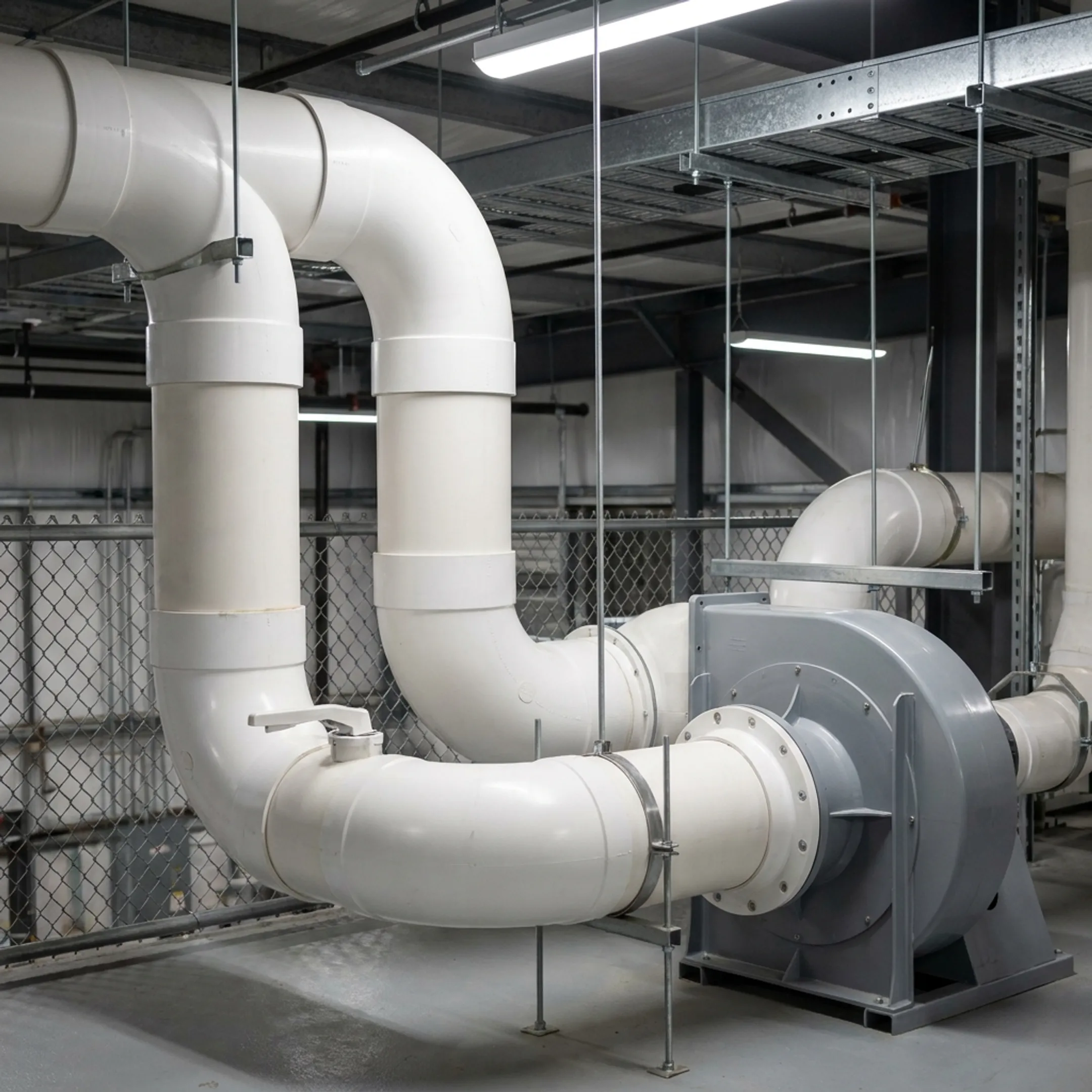 Industrial ventilation ductwork