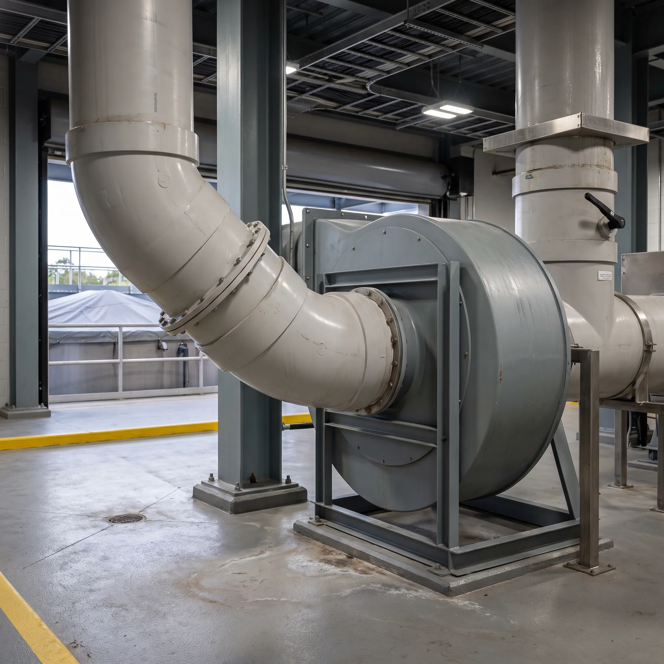 Wastewater treatment ventilation system