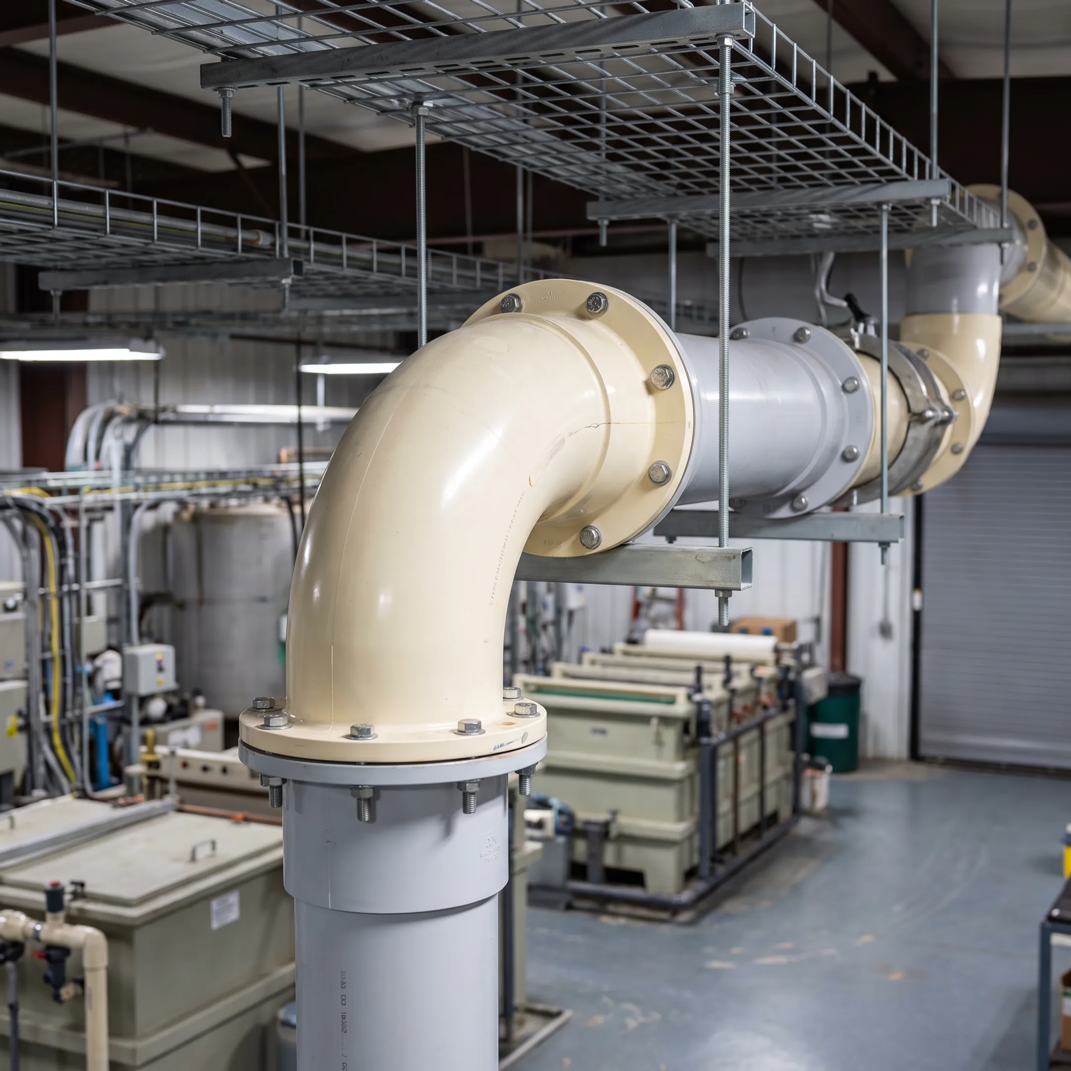 Chemical processing and plating plant ventilation