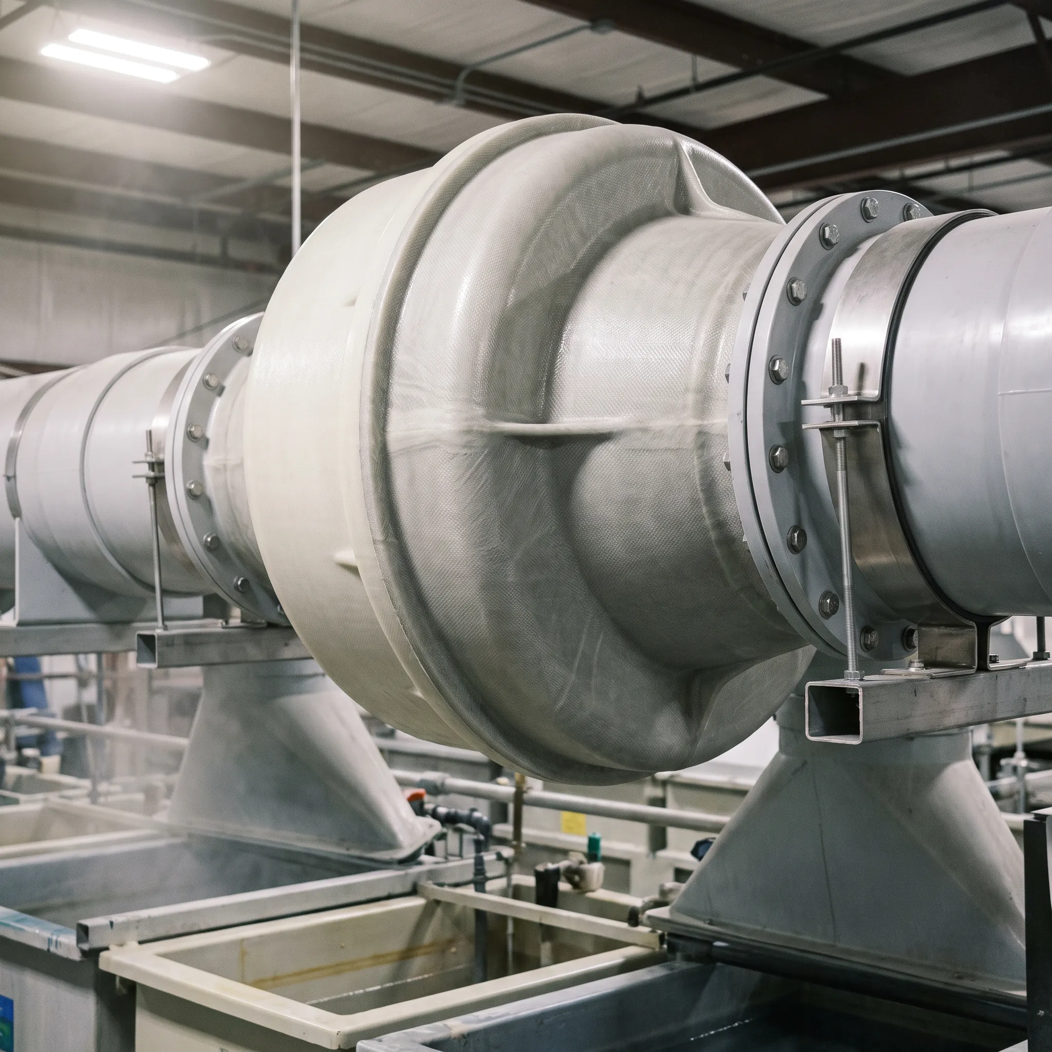 Metal finishing ventilation fan