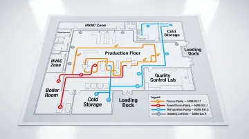Four ASME piping codes coexisting in a single food processing plant facility layout