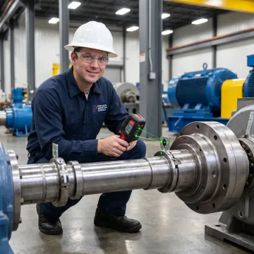 Precision alignment of industrial equipment