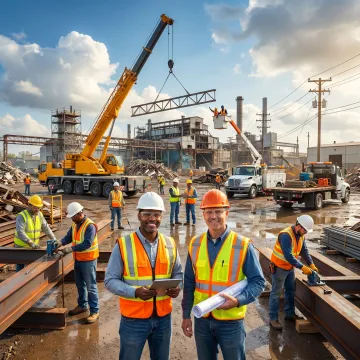 Industrial facility restoration after hurricane damage