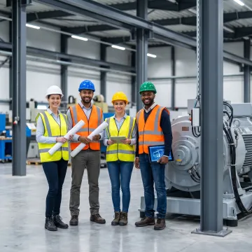 Industrial construction planning and installation work