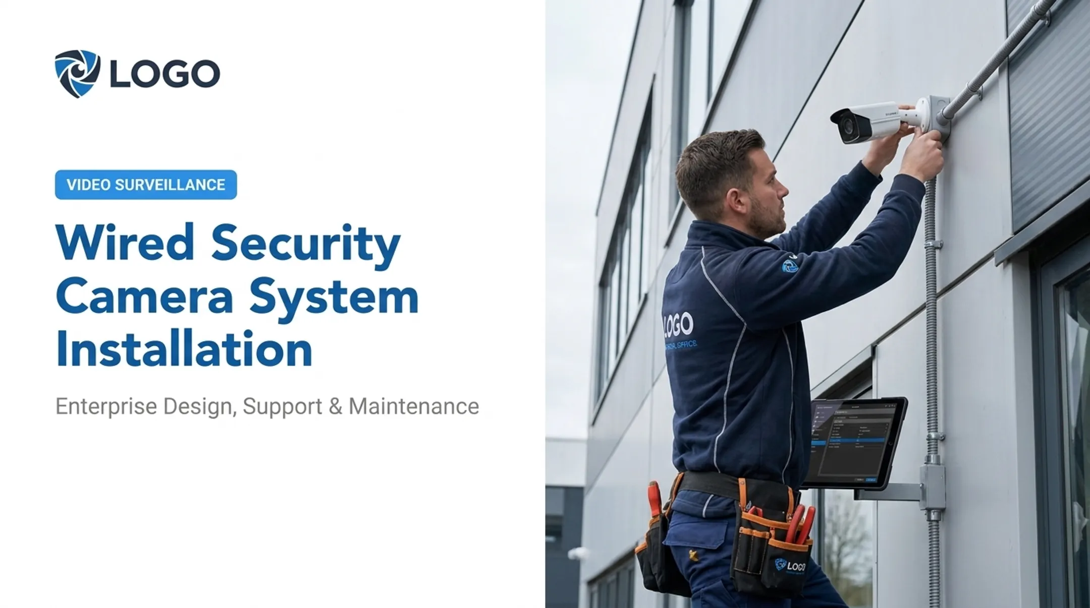 Wired Security Camera System Installation