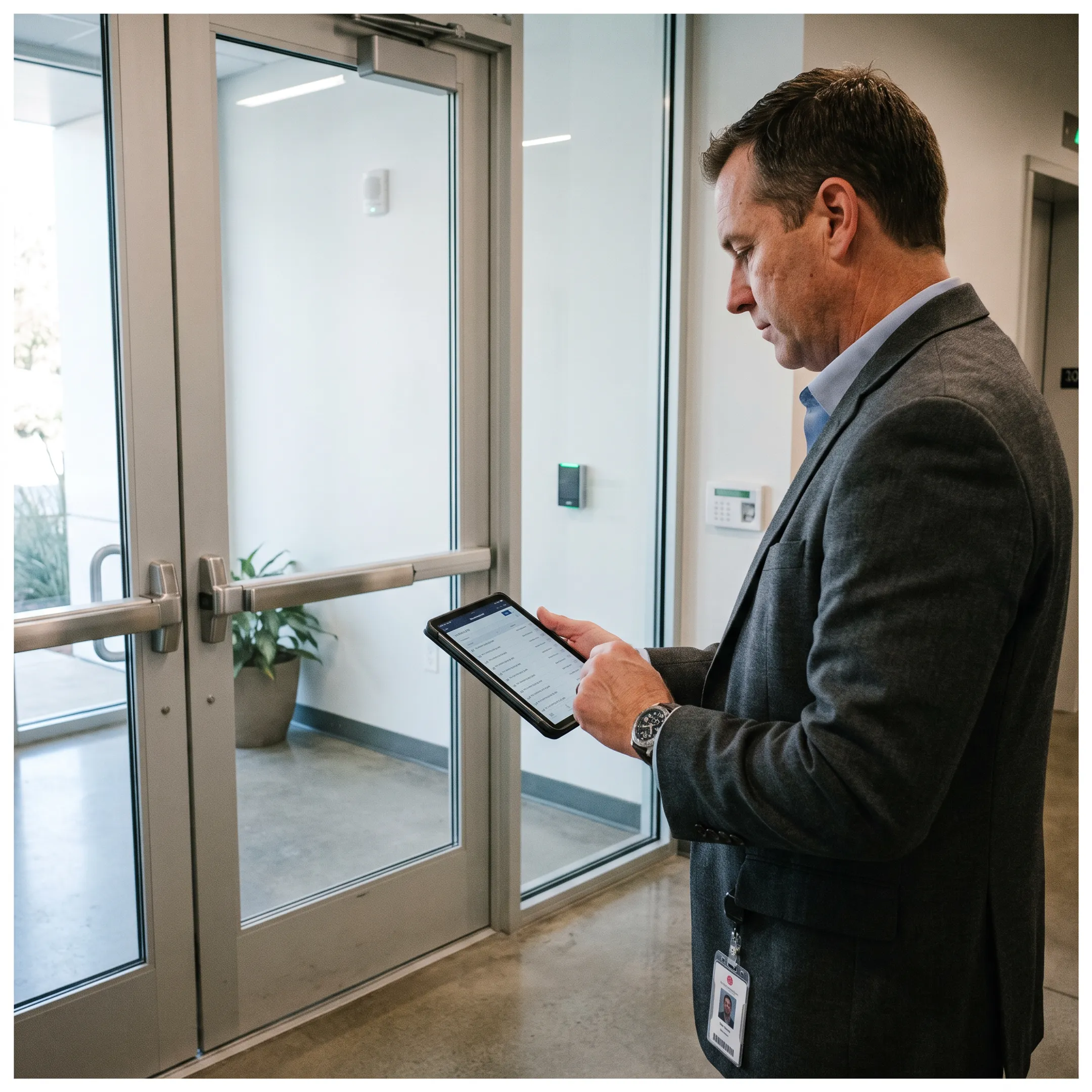 Automated access control system managing secure building entry