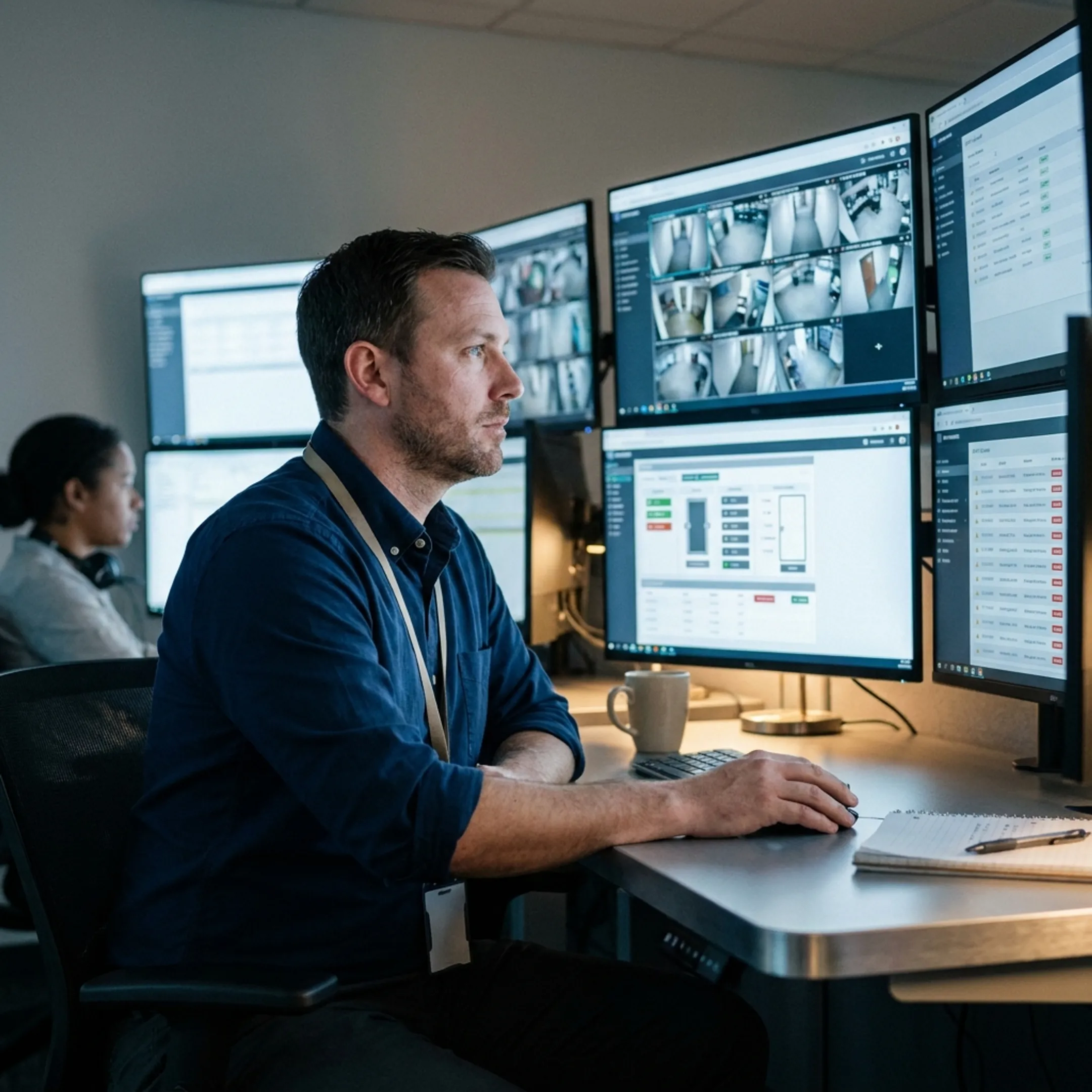 Integrated security monitoring dashboard for a commercial facility