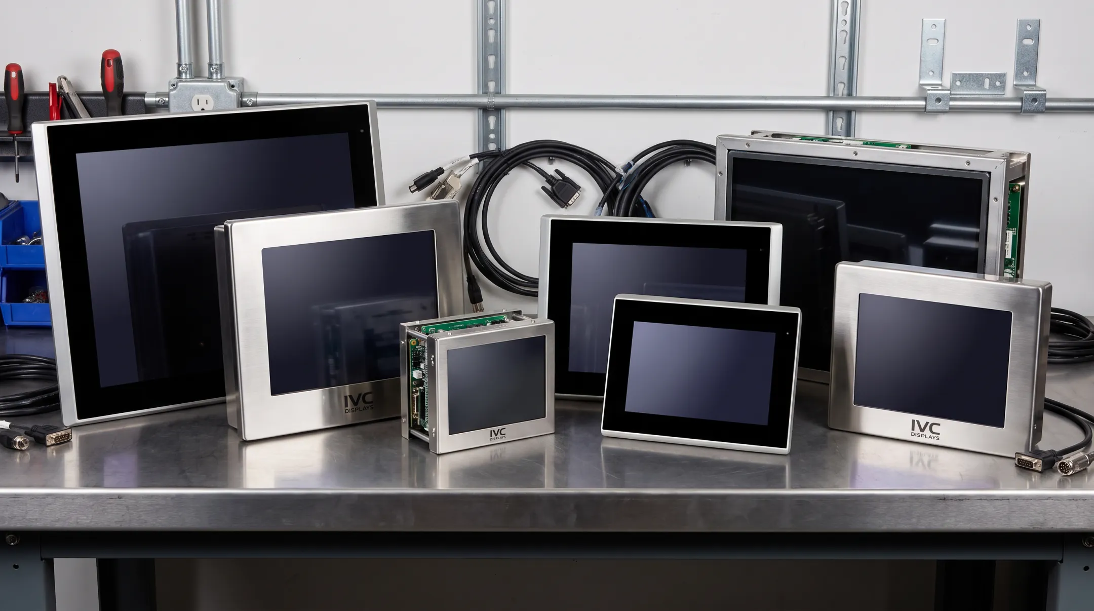 IVC Displays rugged monitor lineup for headless HMI installations