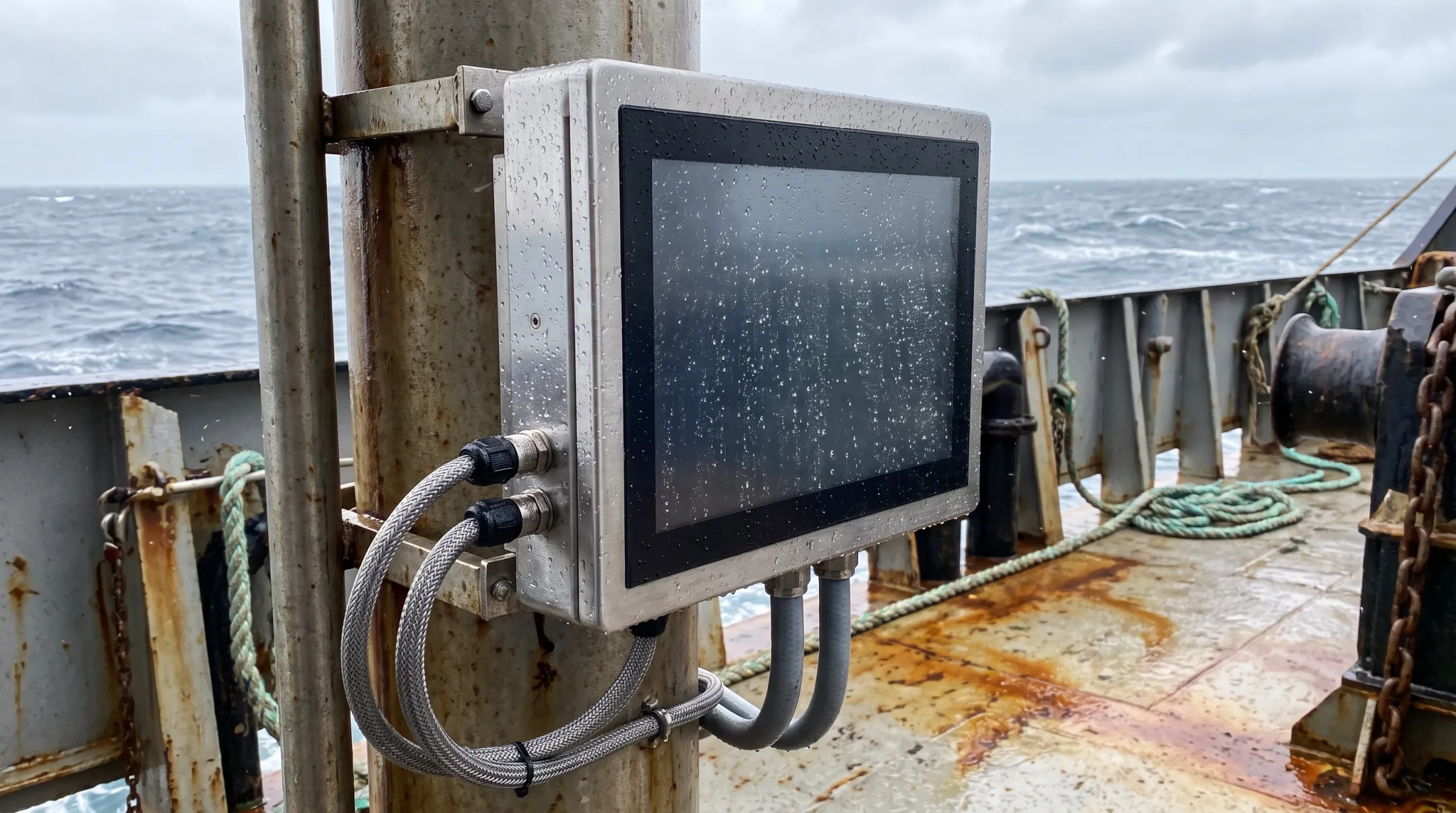 IVC rugged industrial panel PC with sealed stainless steel enclosure