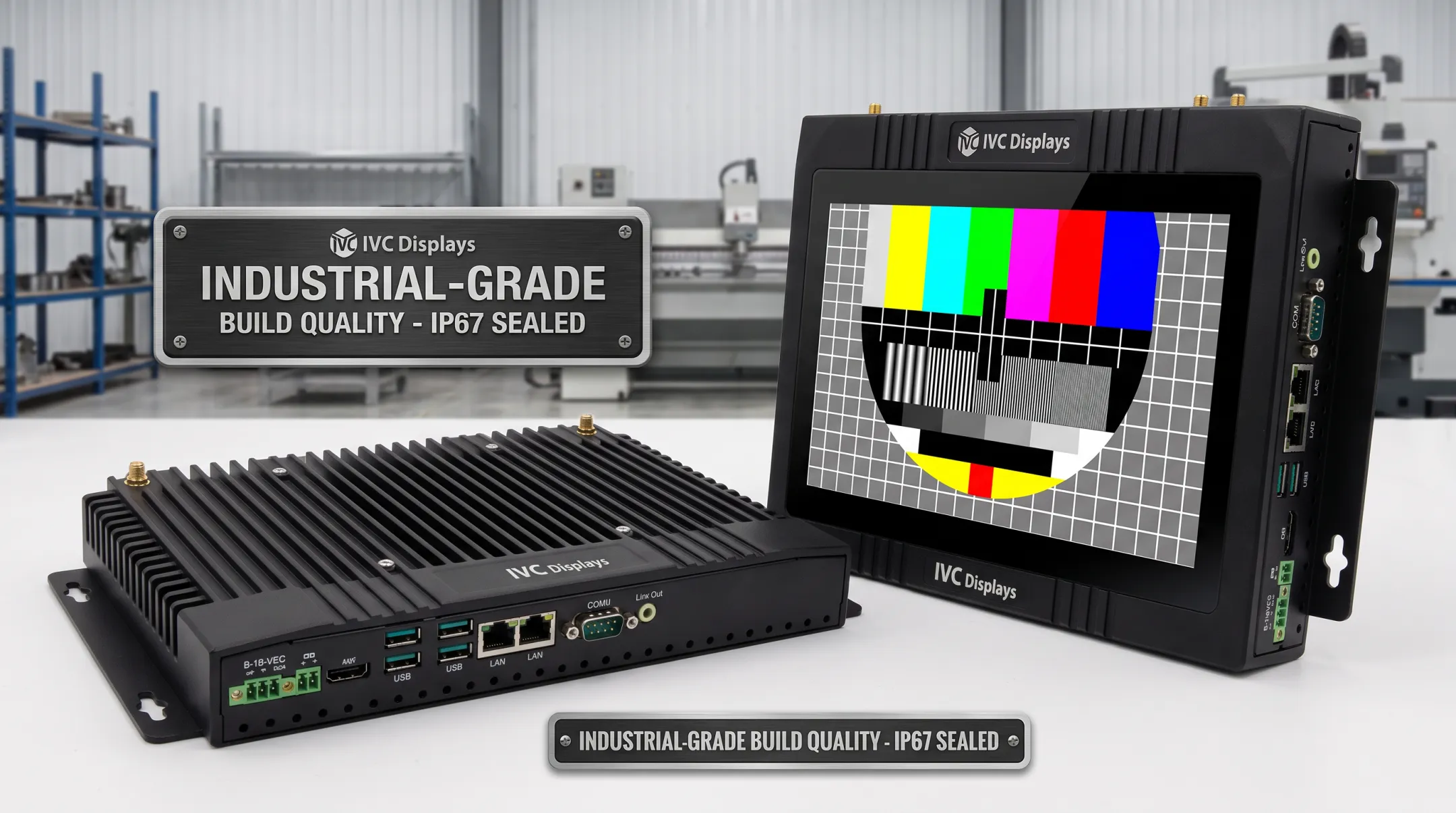 IVC Displays rugged industrial computer series product lineup showcase