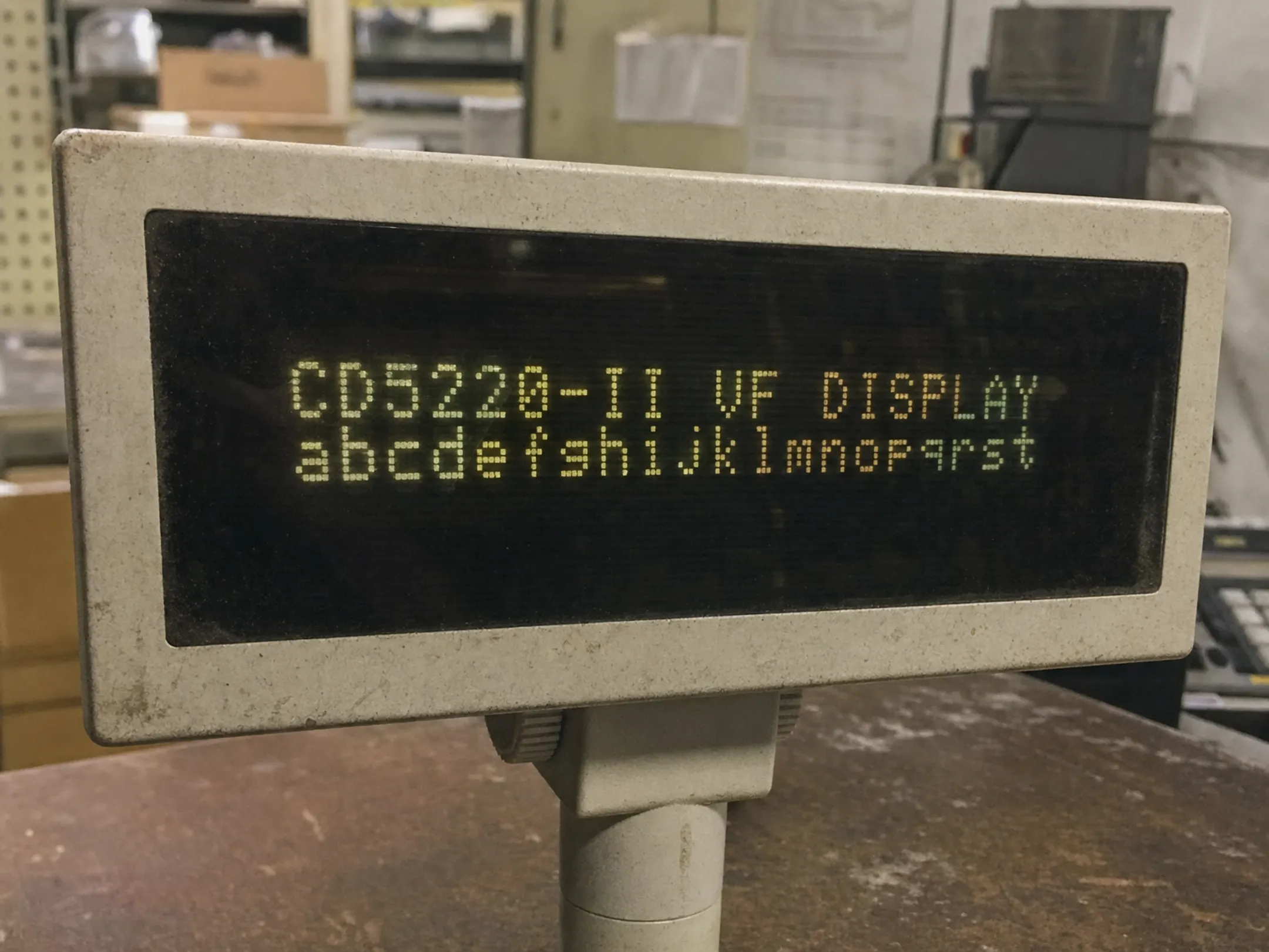 Aging CCFL display showing flicker and dimming on legacy equipment