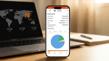 Wealth Monitor App dashboard displaying consolidated NRI portfolio tracking interface