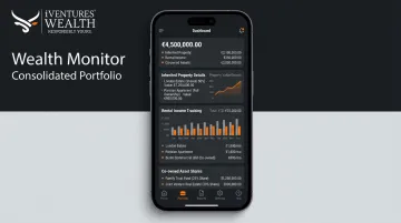 Wealth Monitor App dashboard showing consolidated inherited property portfolio