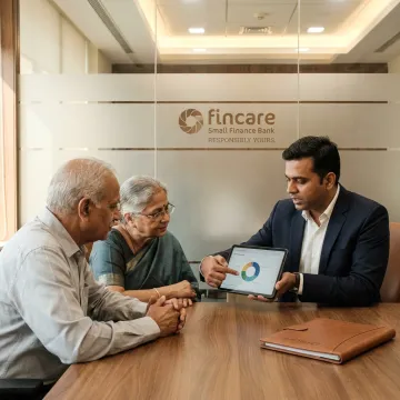 Financial advisor explaining retirement planning steps to elderly clients