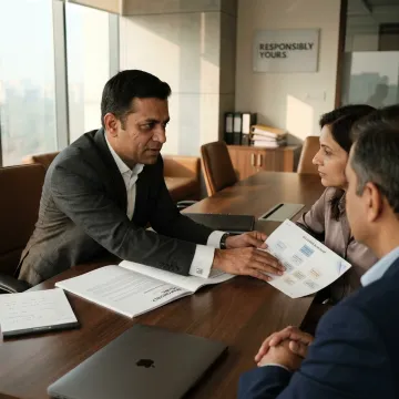 Advisor explaining estate planning process