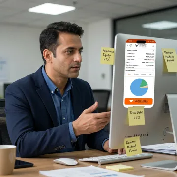Portfolio review process with financial advisor