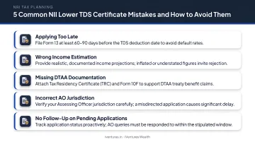 Five common NRI lower TDS certificate mistakes and how to avoid them