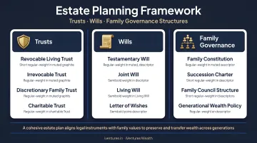 iVentures Wealth estate planning framework covering trusts wills family governance structures