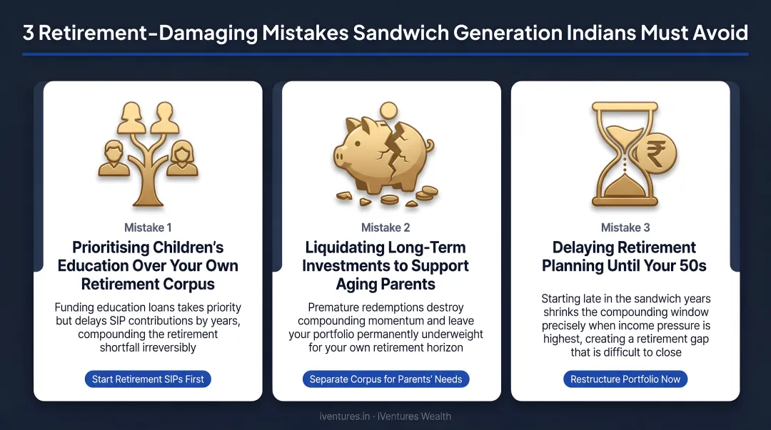 Three retirement-damaging financial mistakes sandwich generation Indians must avoid
