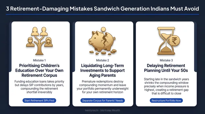 Three retirement-damaging financial mistakes sandwich generation Indians must avoid