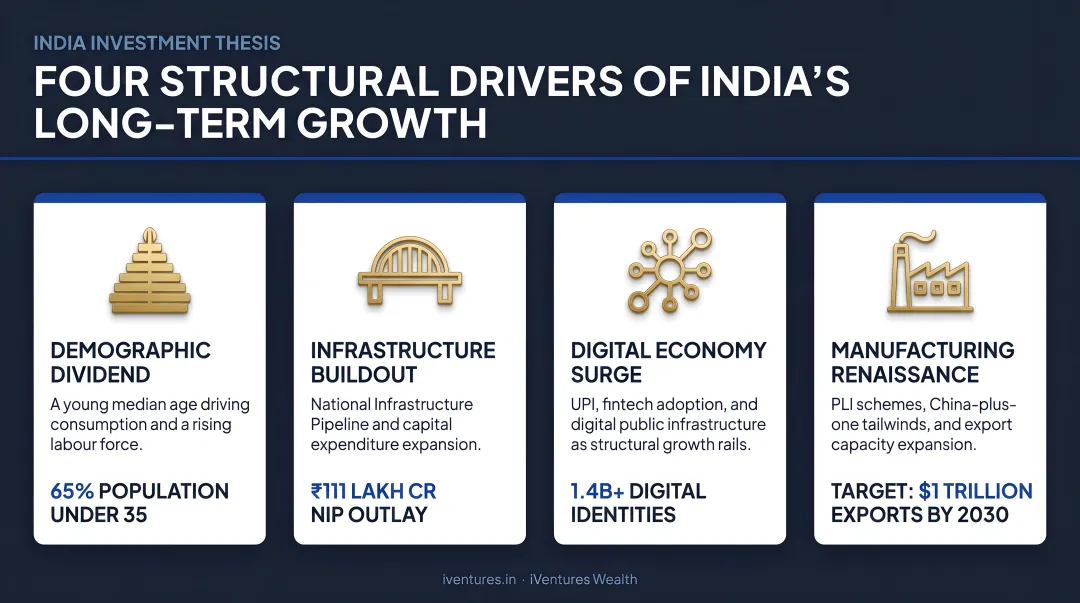 Four structural drivers of India's long-term economic growth investment case