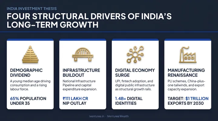 Four structural drivers of India's long-term economic growth investment case