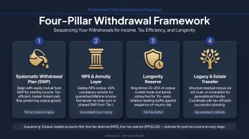 Four-pillar retirement decumulation strategy framework withdrawal sequencing SWP NPS longevity
