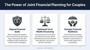Three key benefits of joint financial planning for couples infographic