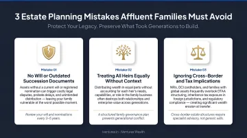 Three common estate planning mistakes affluent families make infographic